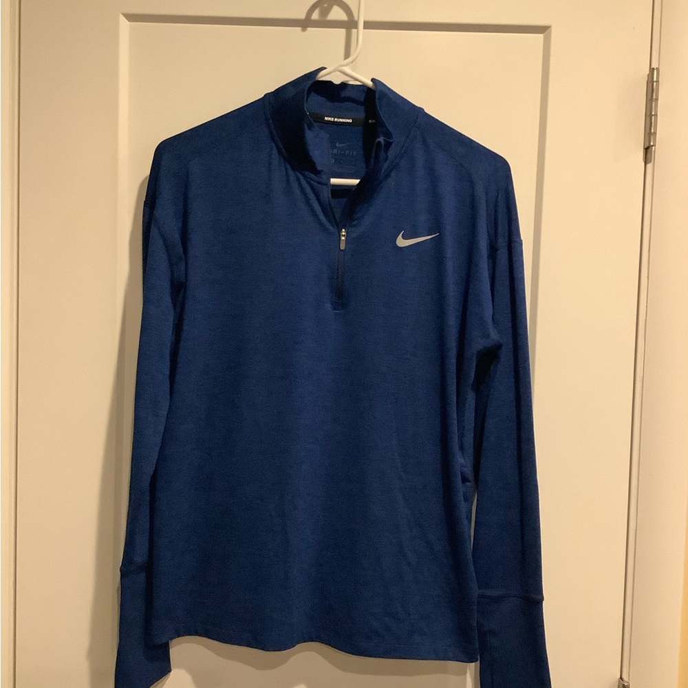 Nike Dri-FIT Blue Running Quarter Zip Top